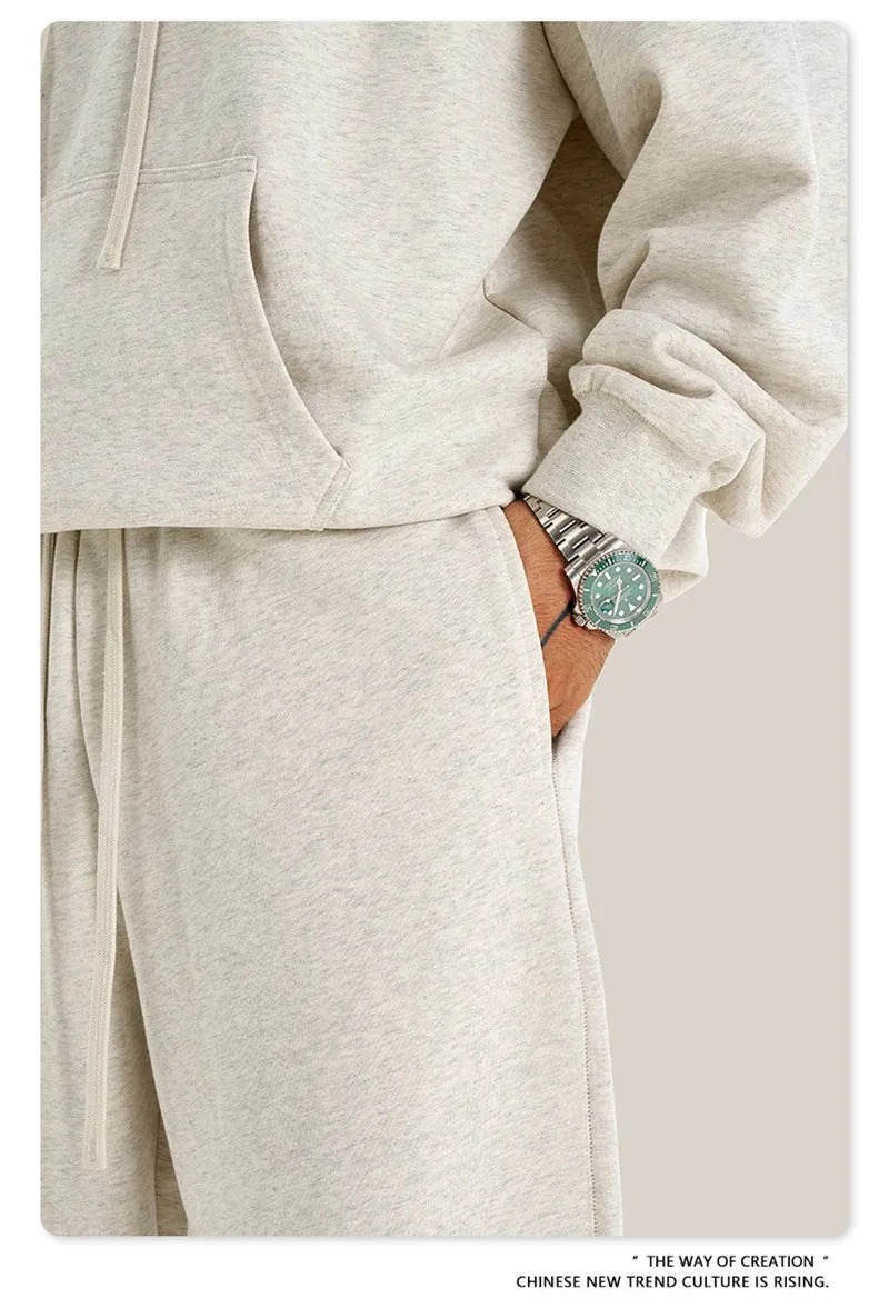 Obsidian Phoenix Luxury 440gsm Solid Sweatpants - Unisex Heavyweight Casual Loose-Fit Sports Joggers