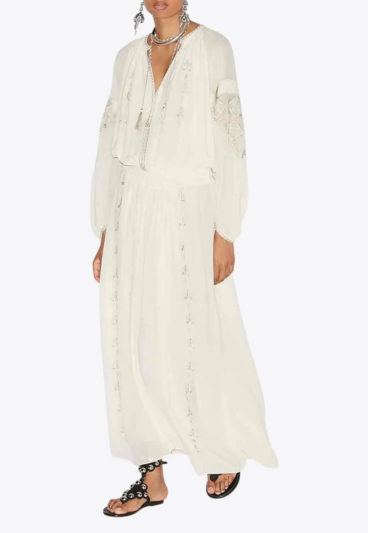Odilia Embroidered Maxi Dress