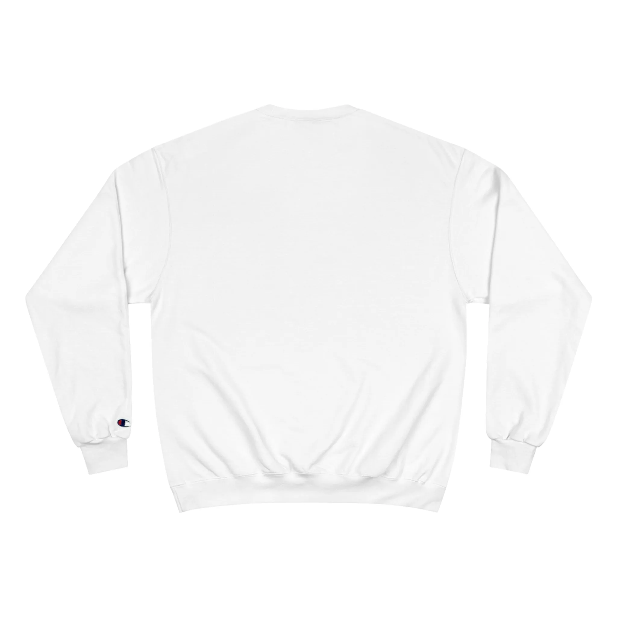 Onward   North "Good Vibes" White-on-White Sweatshirt | Champion Eco Crewneck for Effortless Comfort