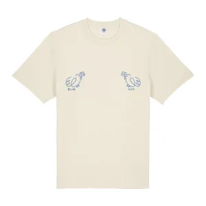 Other Side Store 'Blue Tits' Tee - Off White