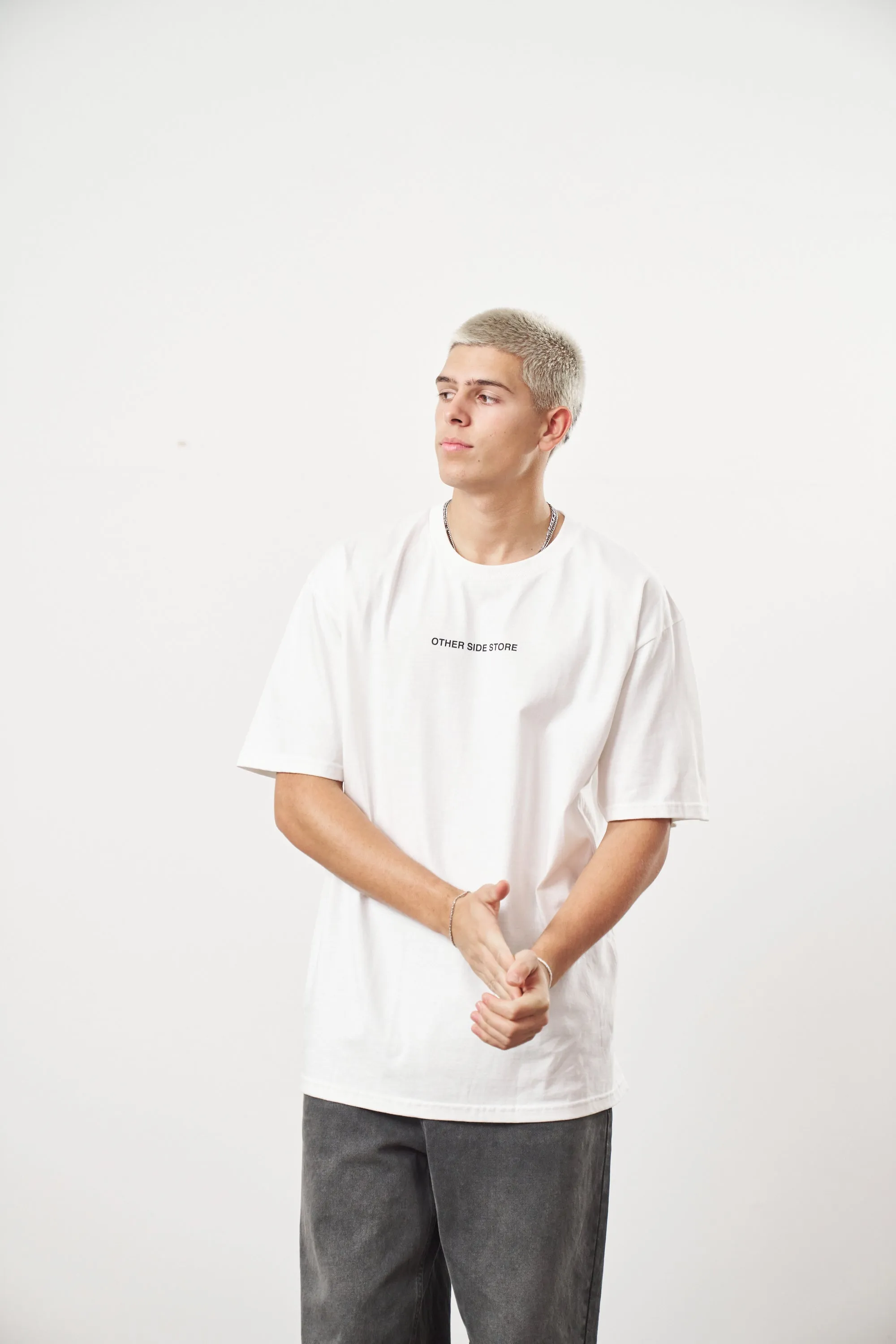Other Side Store 'High Horse' Tee - White