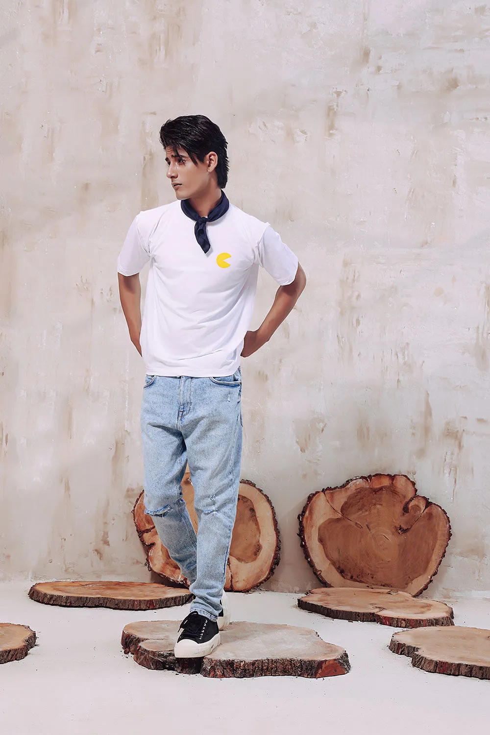 Pac-Man White Oversized T-shirt