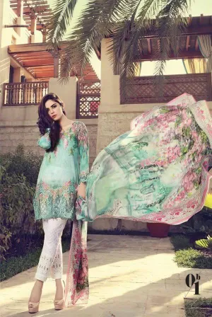 Pakistani Lawn Dress by Maria B with Chiffon Dopatta - L 221