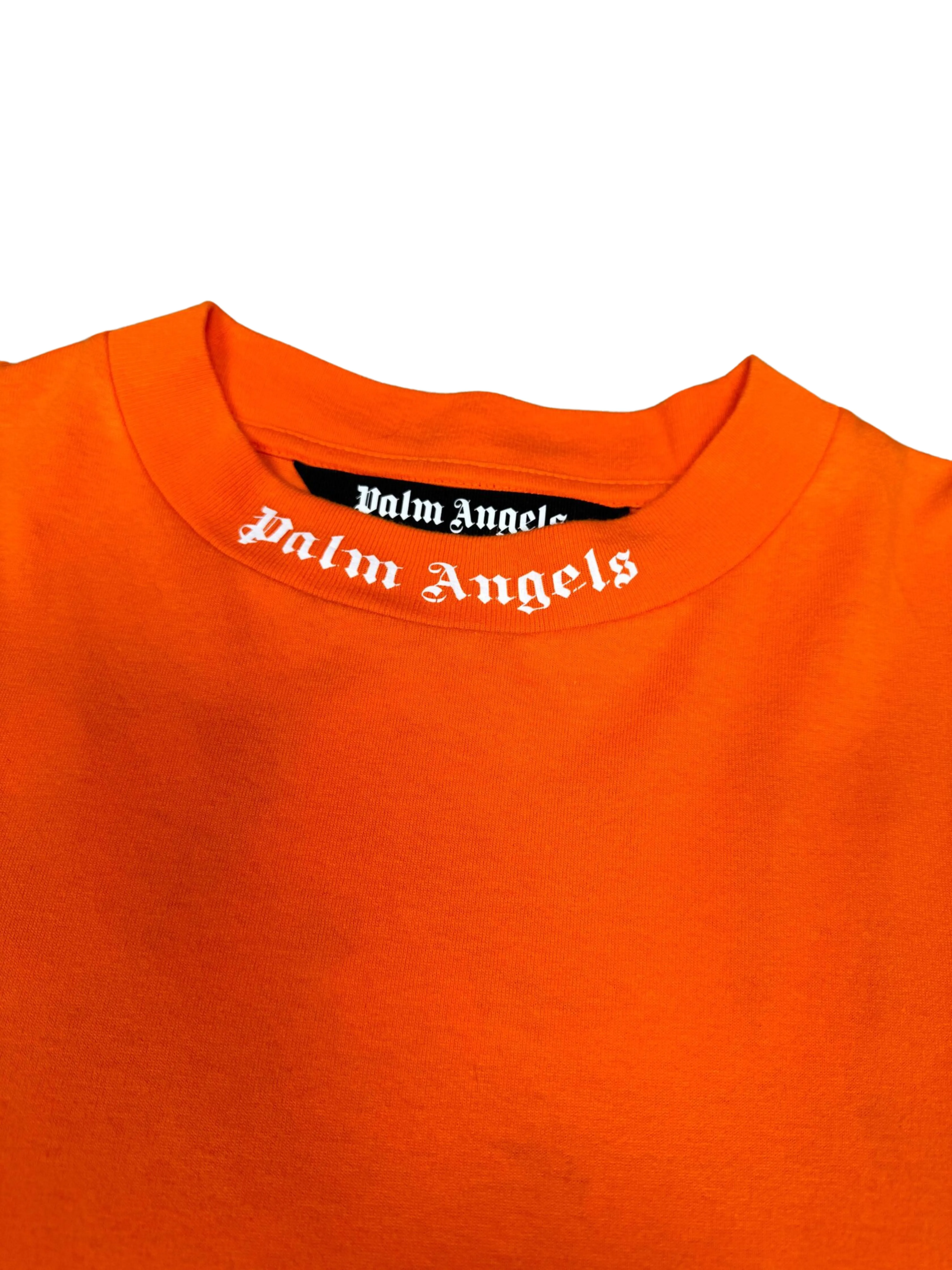 Palm Angels Logo Long Sleeve T-Shirt - Orange