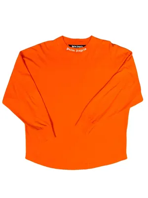Palm Angels Logo Long Sleeve T-Shirt - Orange