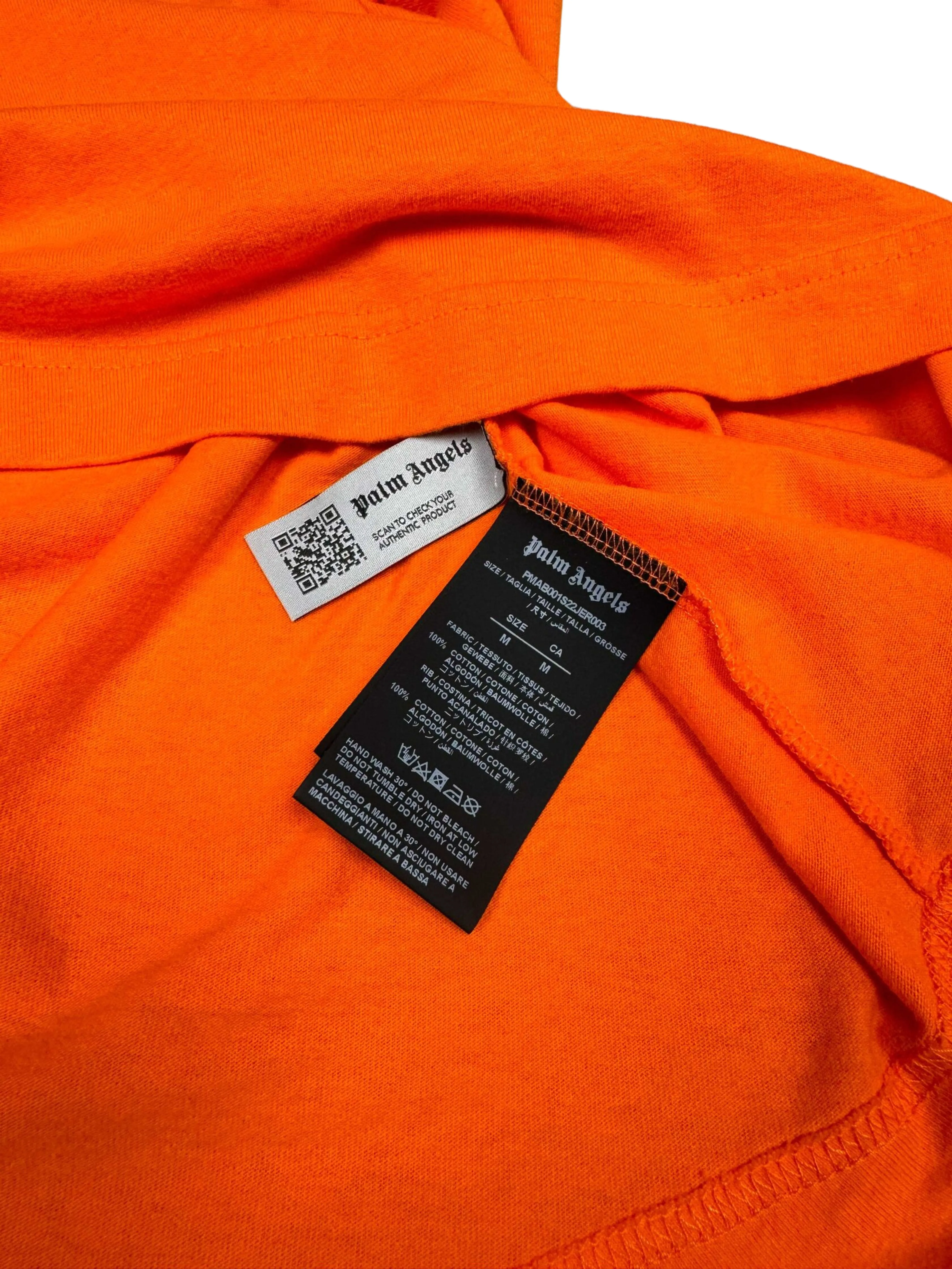 Palm Angels Logo Long Sleeve T-Shirt - Orange