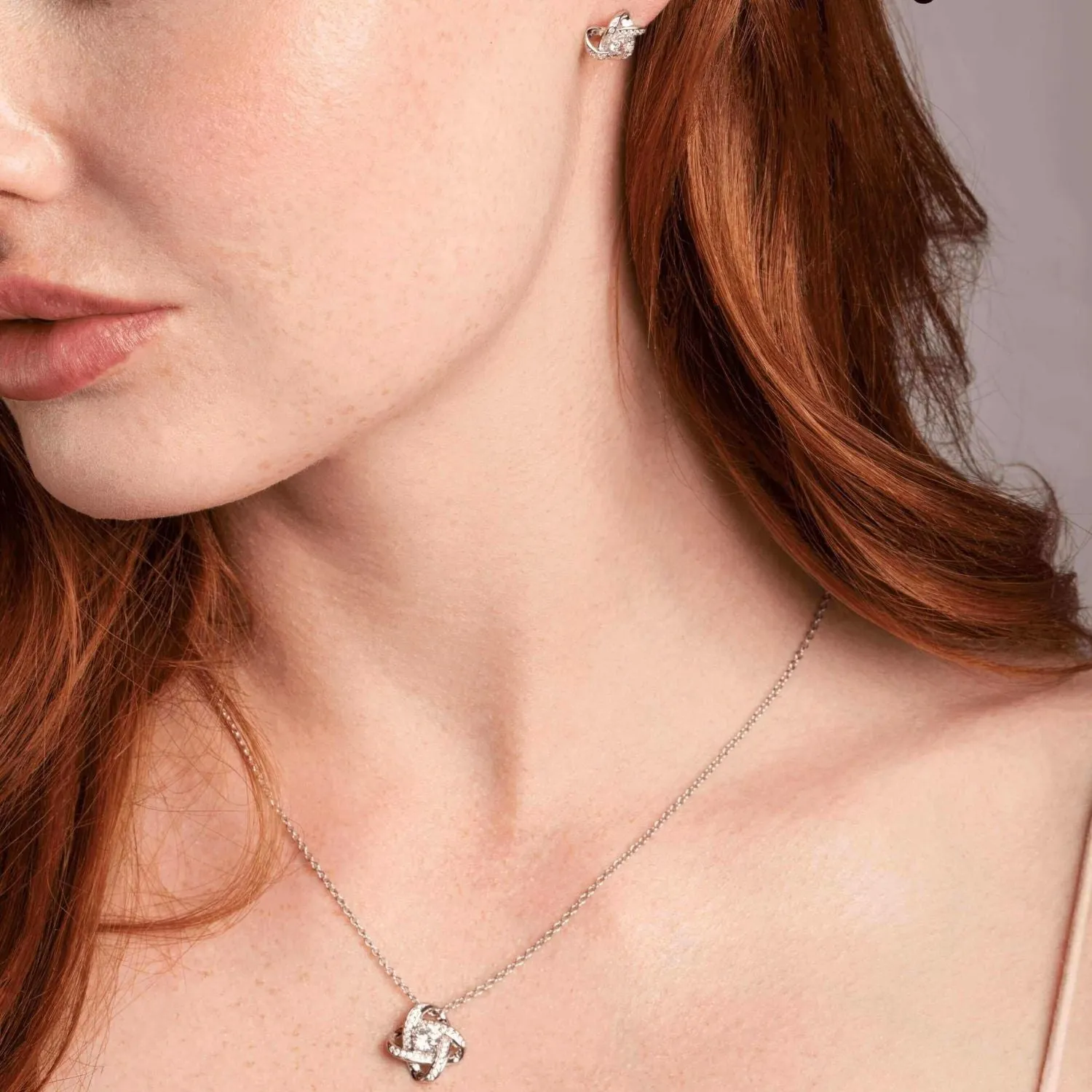 Parent & Daughter Bond - Love Knot Necklace DT9