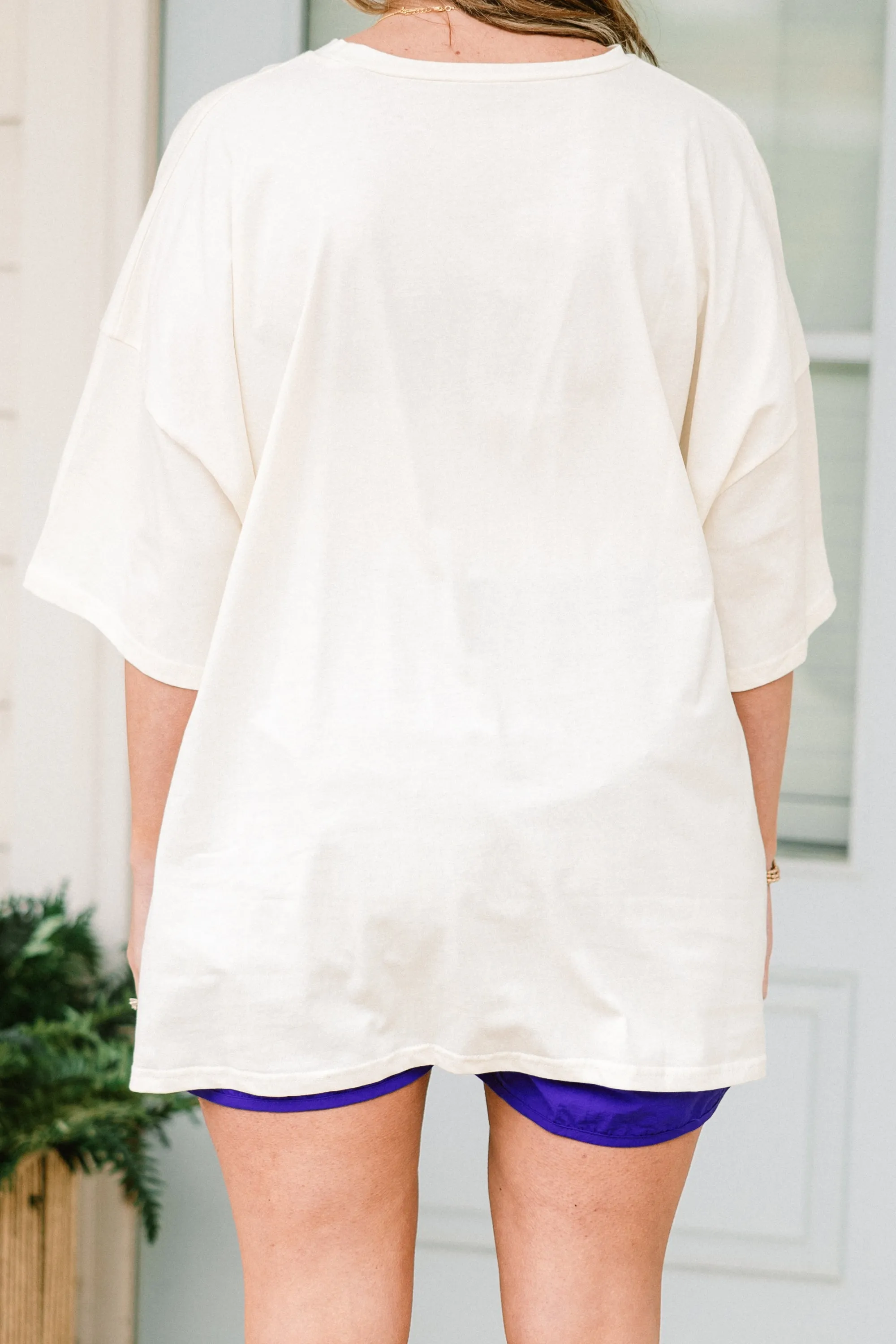 Party Like It's 1776 Boyfriend Tee, Ivory