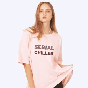 Peach Blossom Oversized Printed T-Shirt