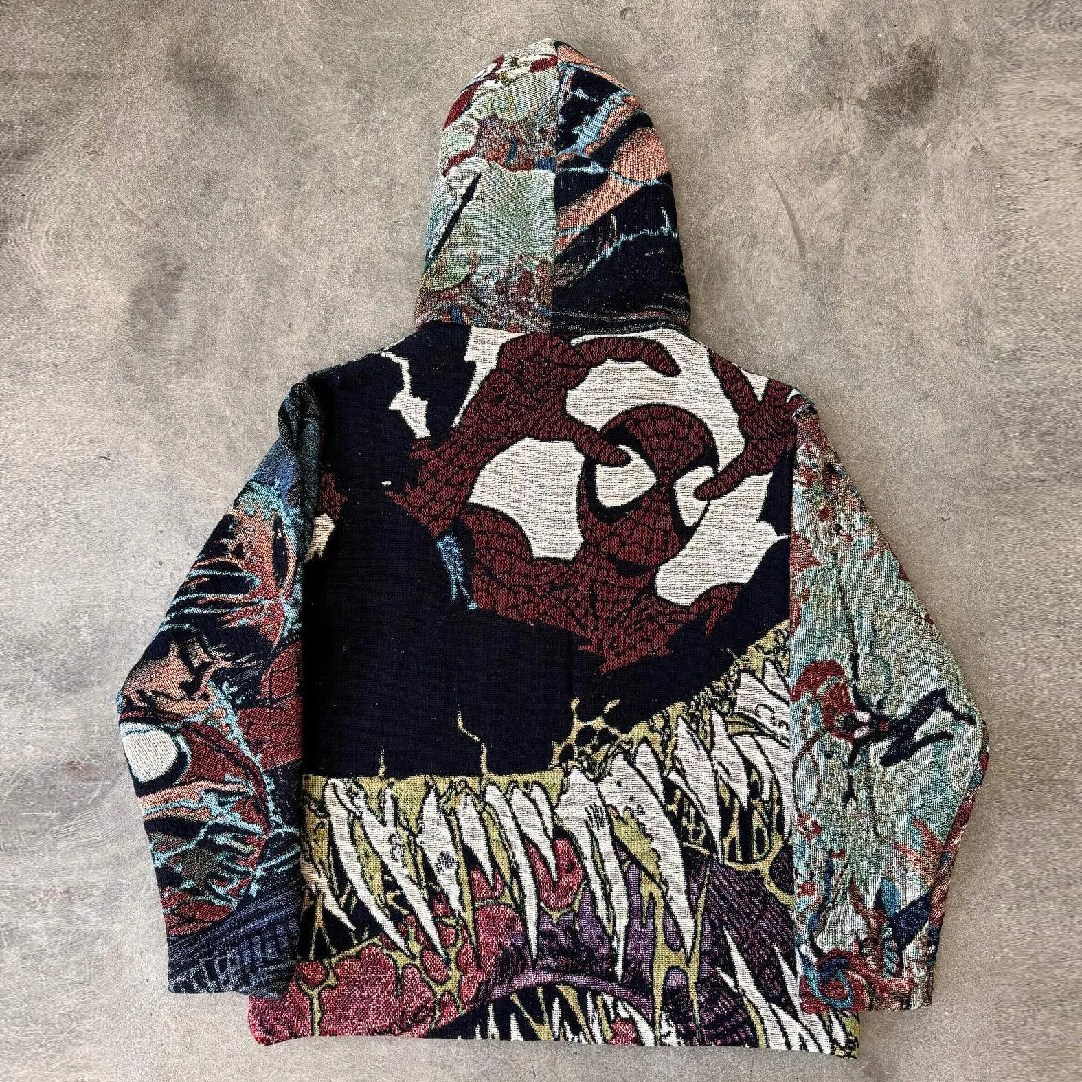 Personalized Street Style Spider Tapestry Hoodie