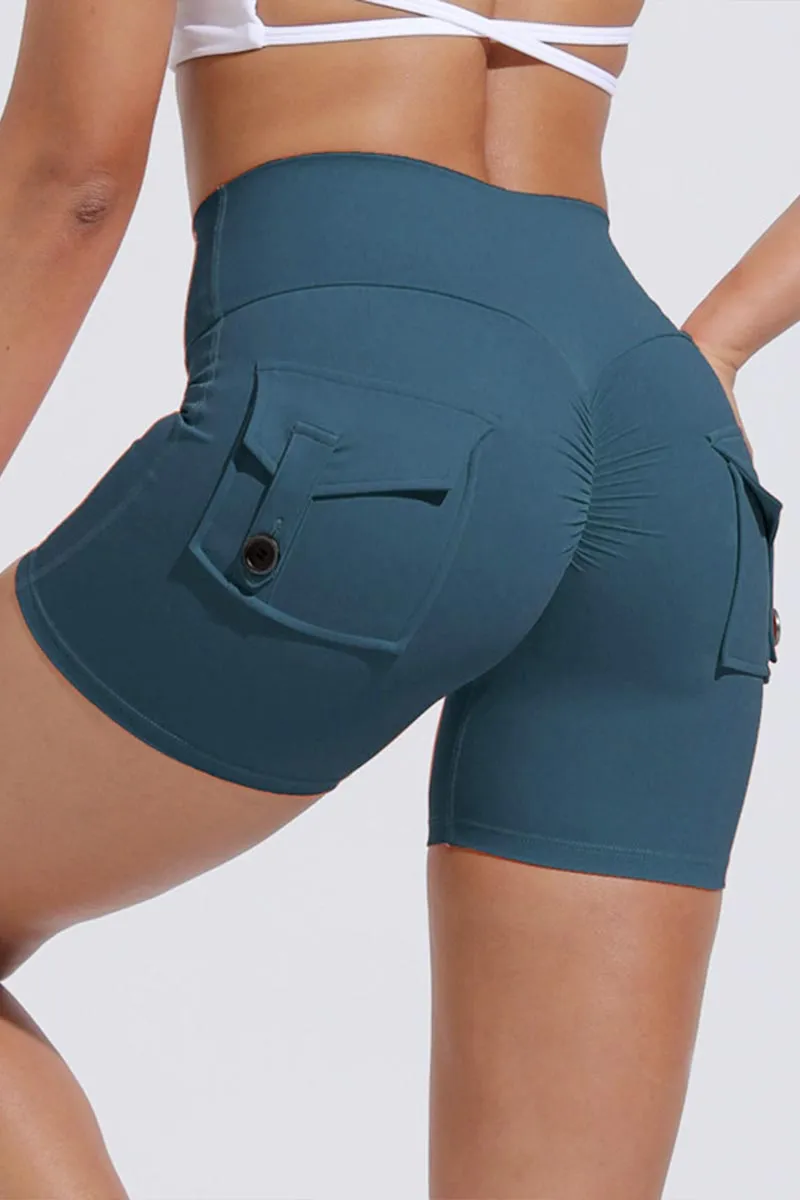 PG626 Pocket High Waist Shorts