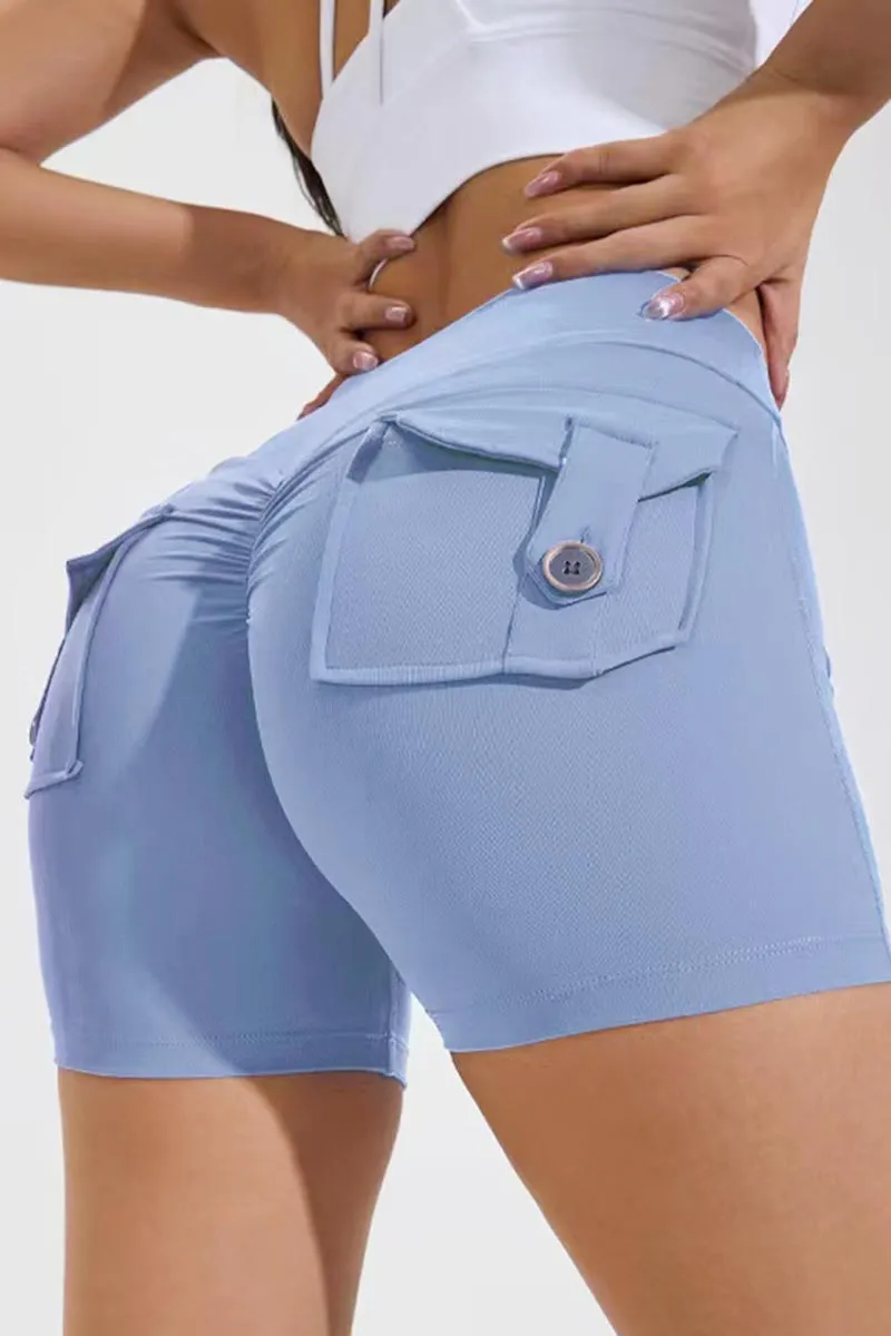 PG626 Pocket High Waist Shorts
