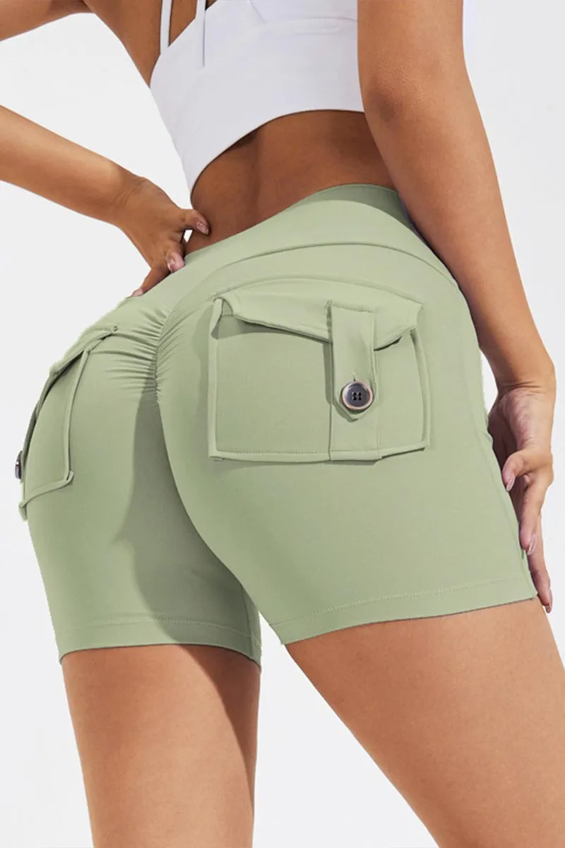 PG626 Pocket High Waist Shorts