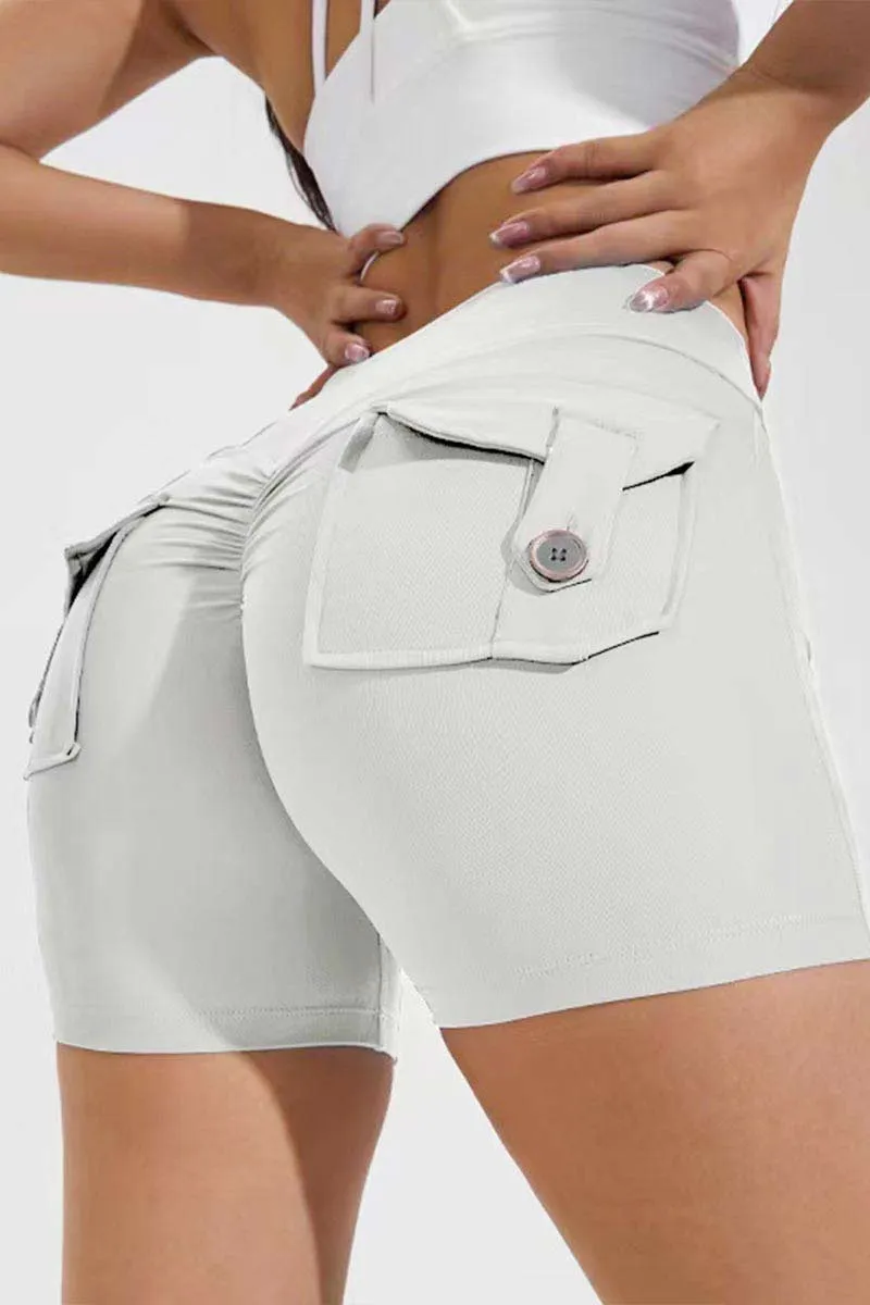 PG626 Pocket High Waist Shorts