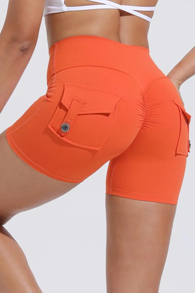 PG626 Pocket High Waist Shorts