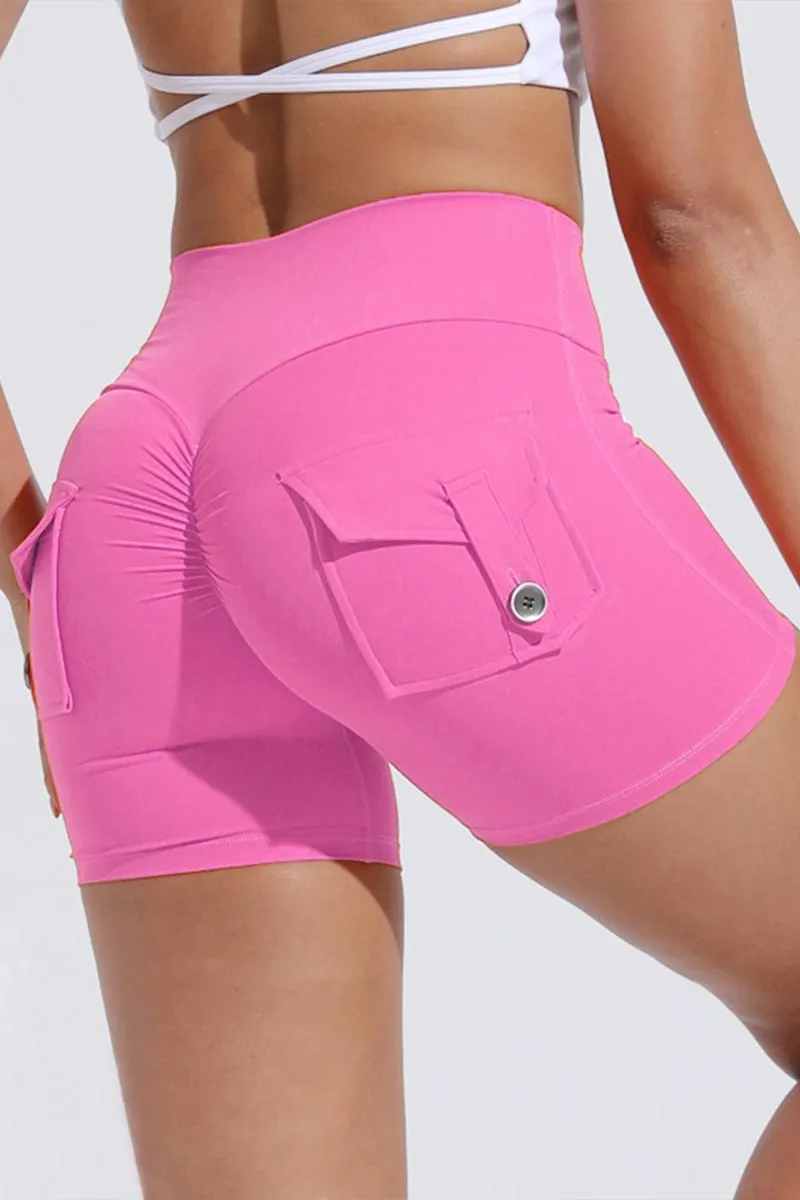 PG626 Pocket High Waist Shorts