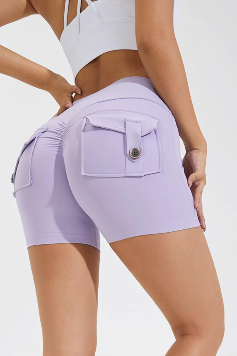 PG626 Pocket High Waist Shorts