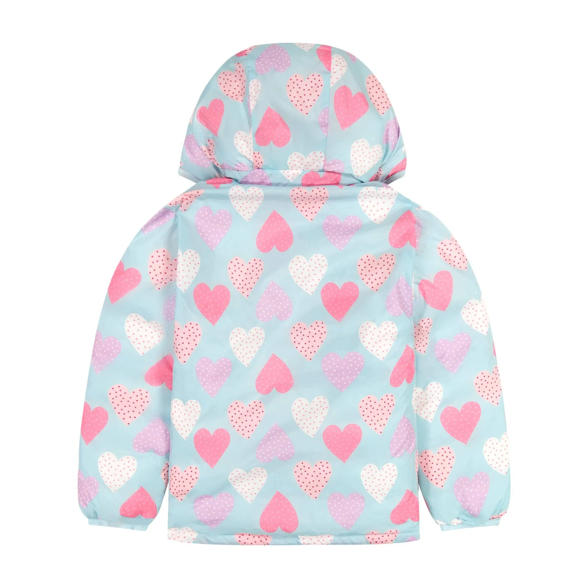 Pink/Heart Reversible Puffer
