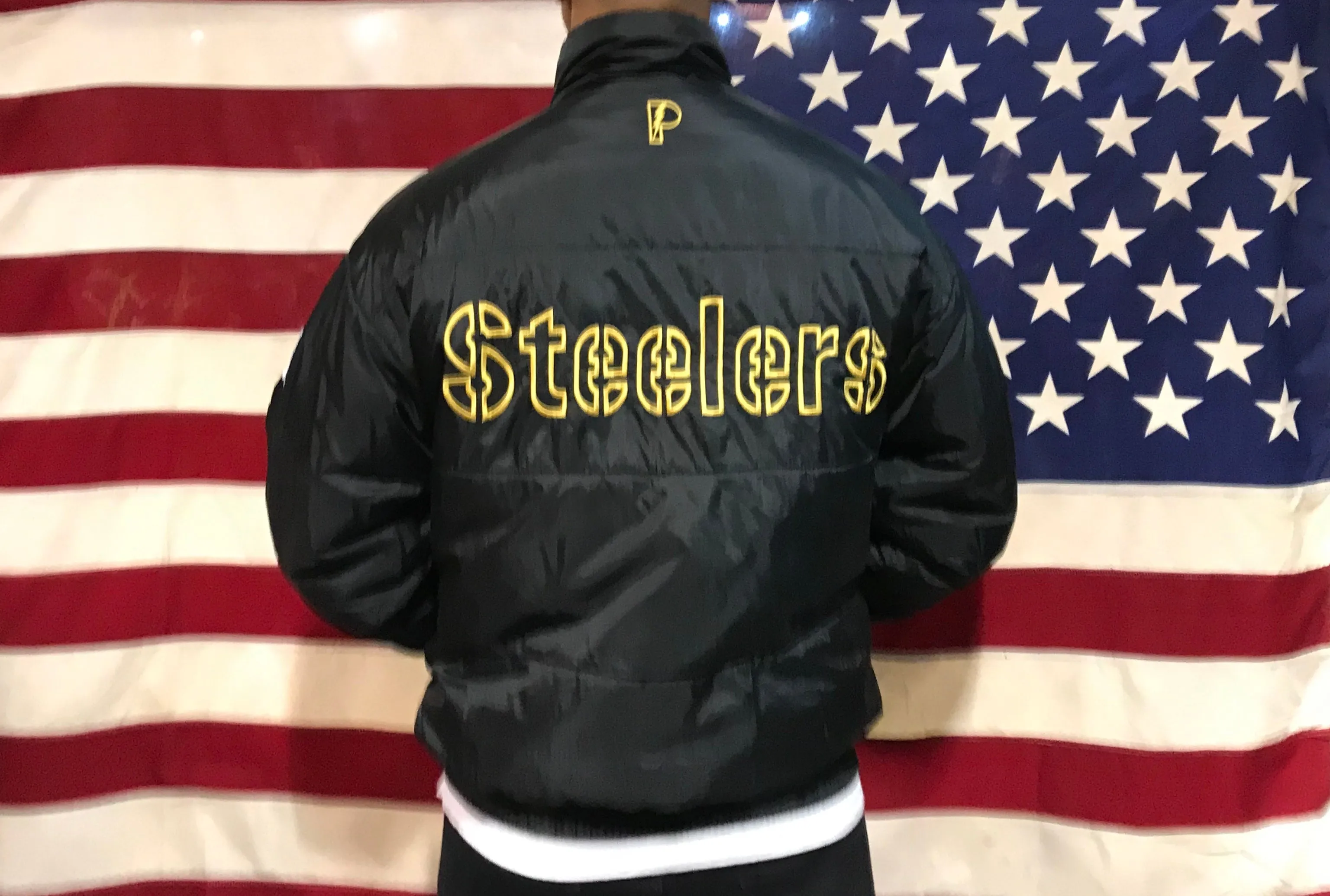 Pittsburgh Steelers NFL Mens Reversible 90’s Nylon Vintage Pro Player Jacket