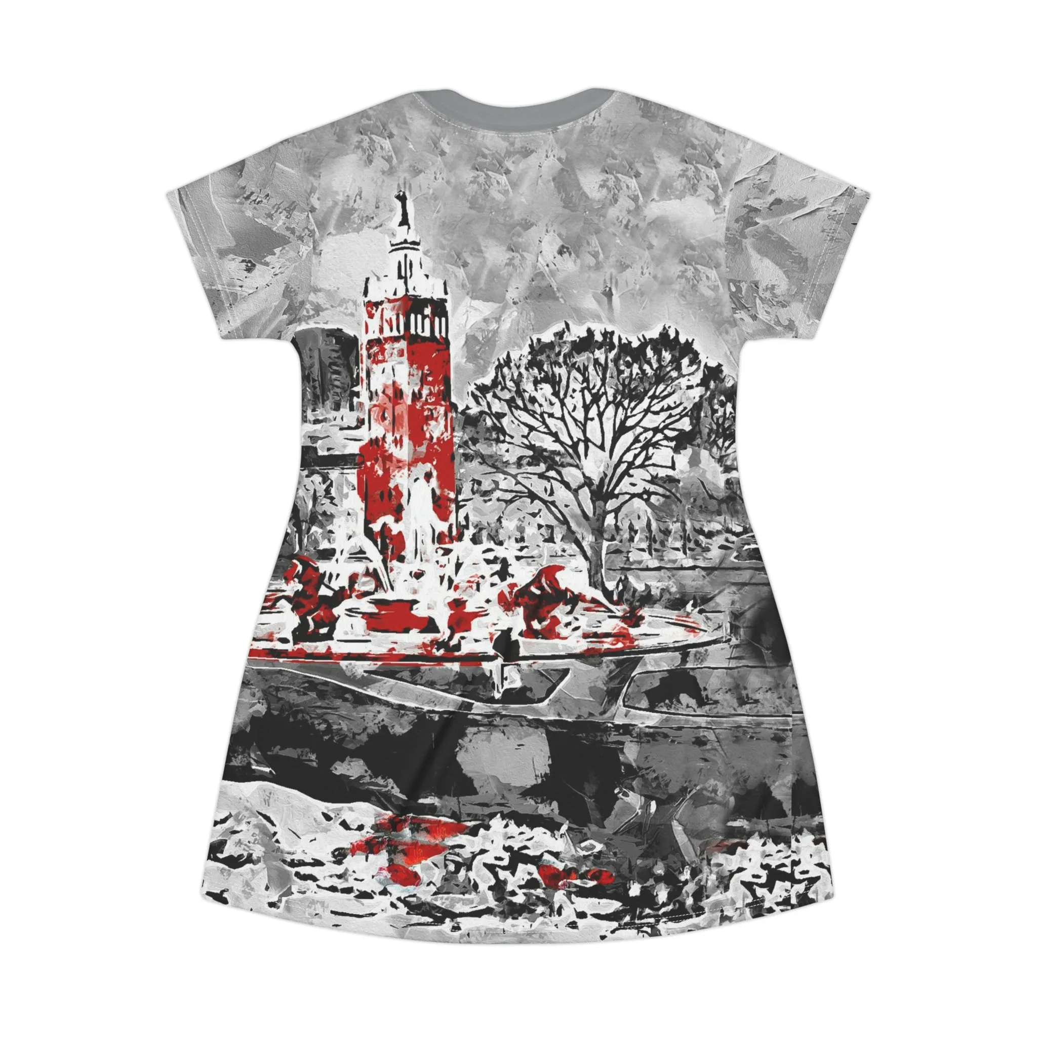 Plaza Walk - All Over Print T-Shirt Dress