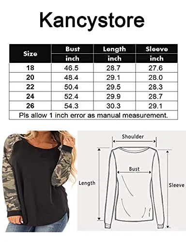 Plus Size Color Block Tops