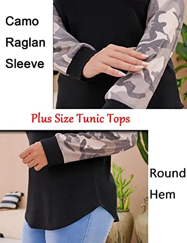 Plus Size Color Block Tops