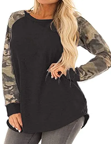 Plus Size Color Block Tops