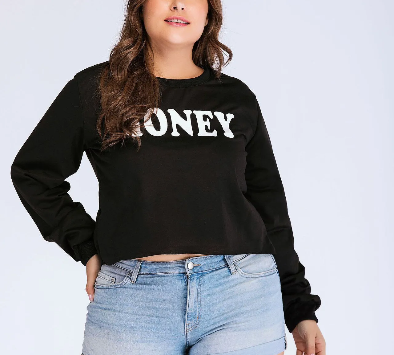 Plus Size Fashion Long Sleeve Sweater