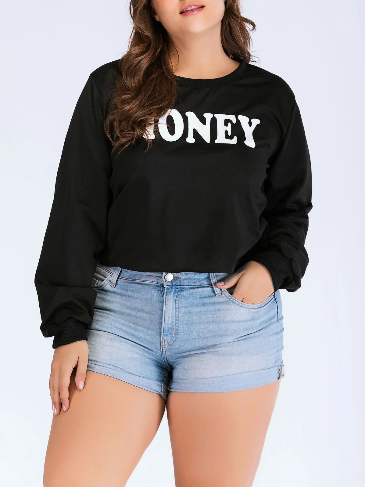 Plus Size Fashion Long Sleeve Sweater