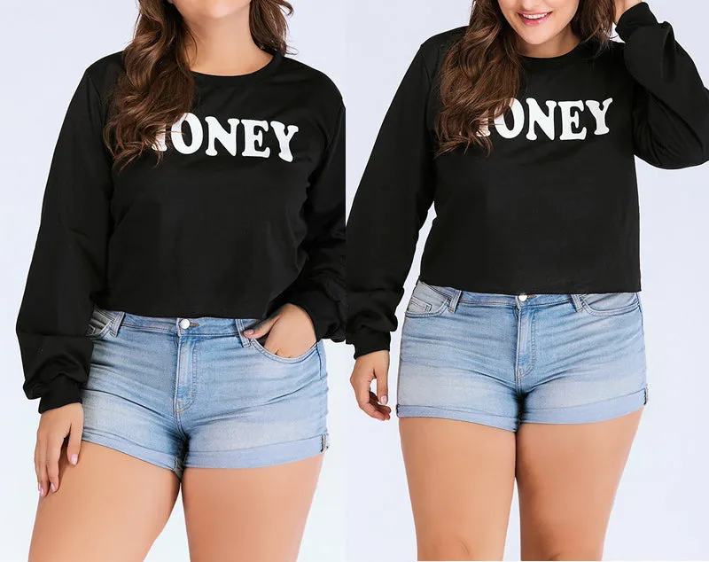 Plus Size Fashion Long Sleeve Sweater