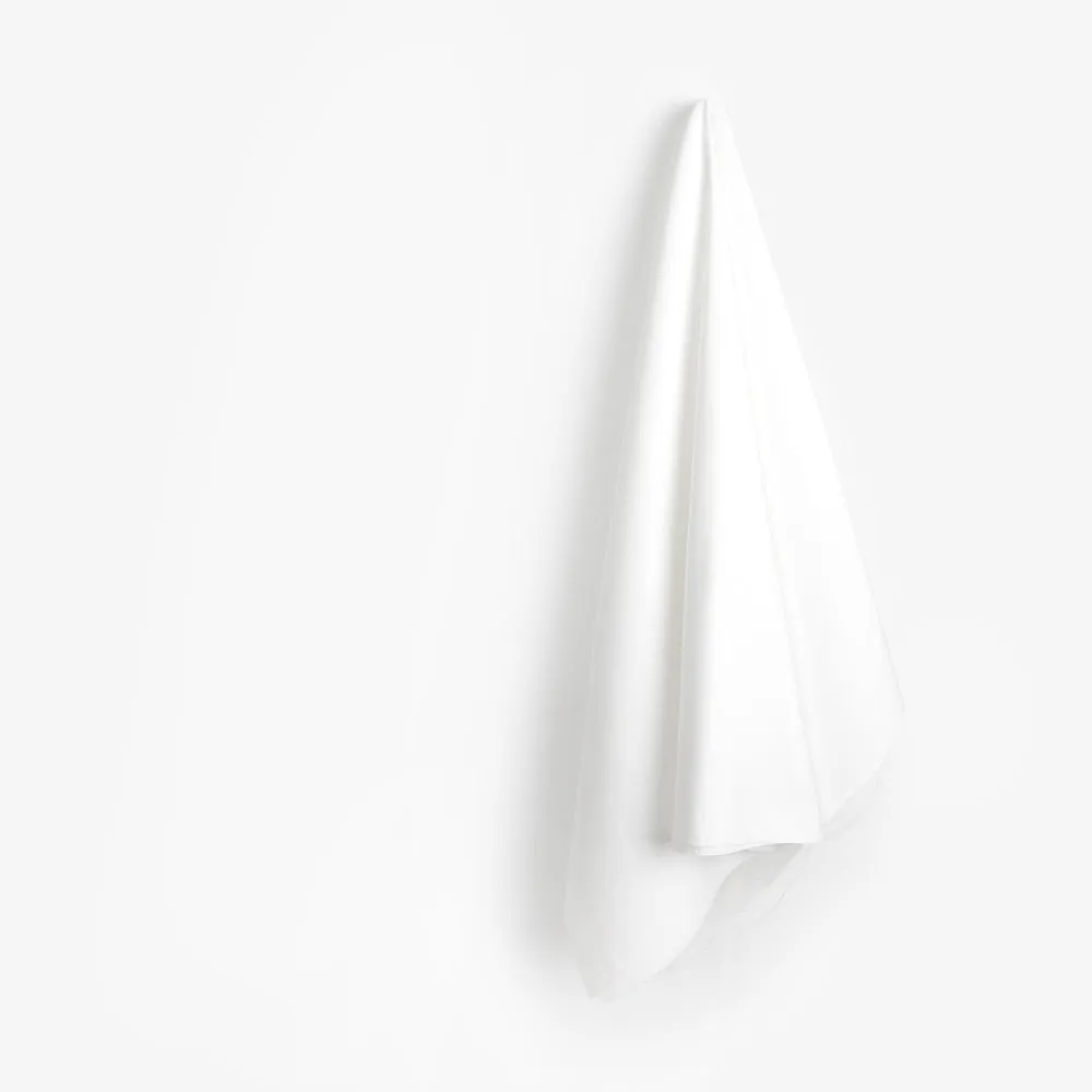 Poly Grosgrain - White