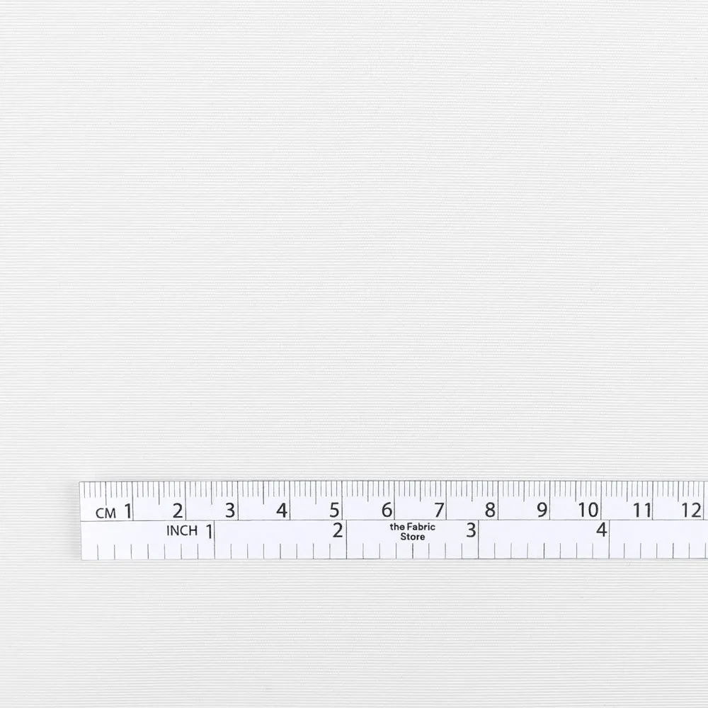 Poly Grosgrain - White