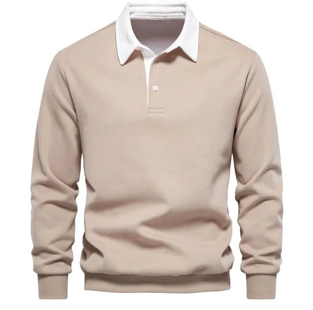 PrimeStyle Power Play: Polo Neck Sweatshirt für Männer