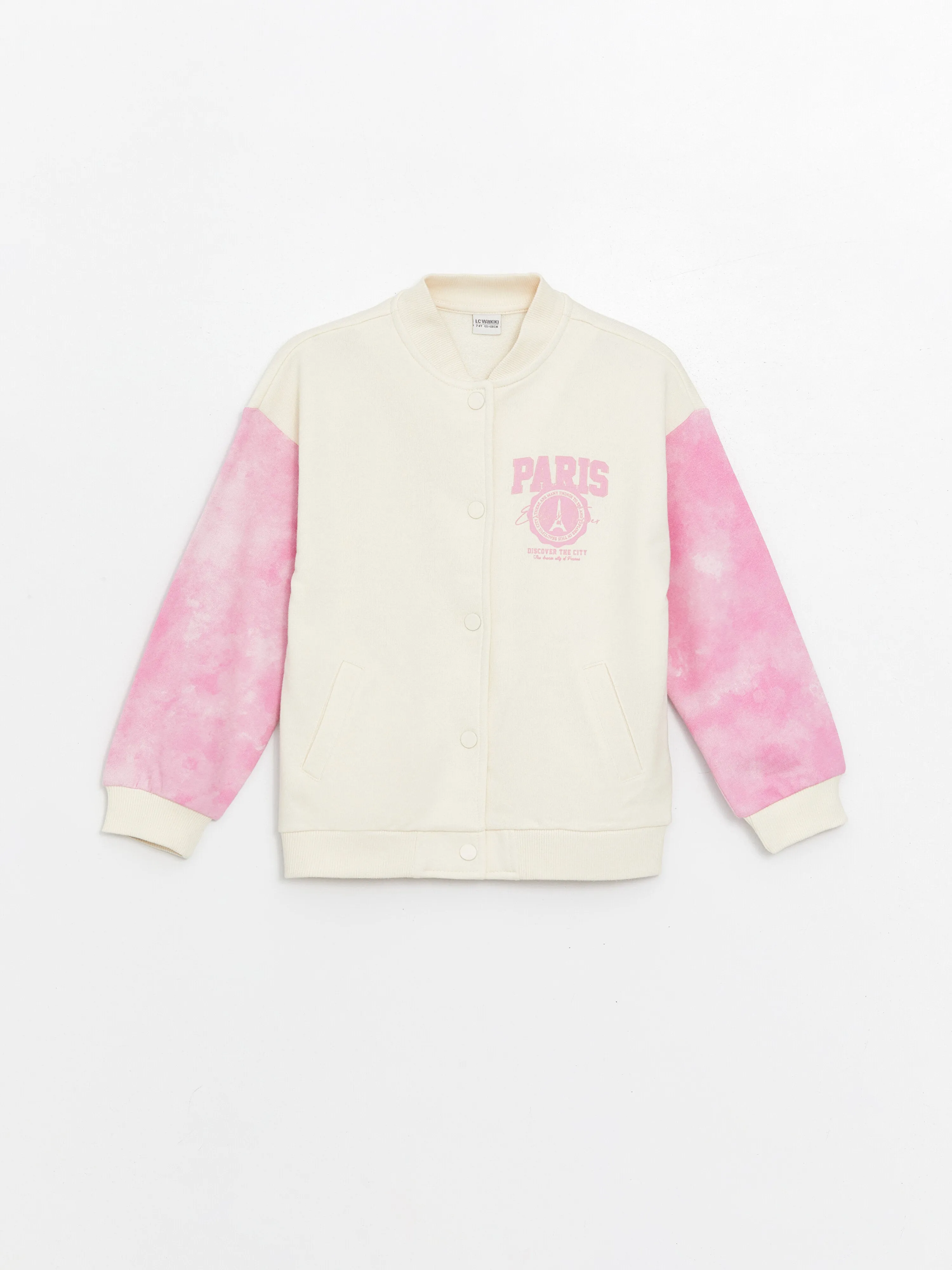 Printed Long Sleeve Girls College Jacket