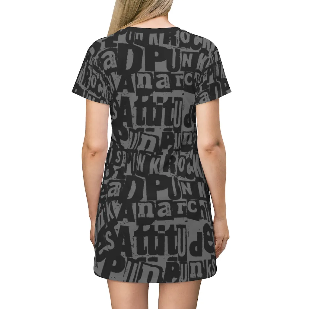 Punk Graffiti - All Over Print T-Shirt Dress