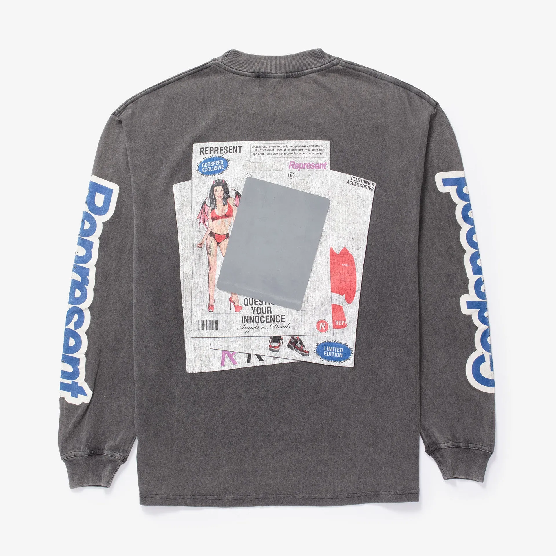 Question Your Innocence Long Sleeve T-Shirt - Vintage Grey