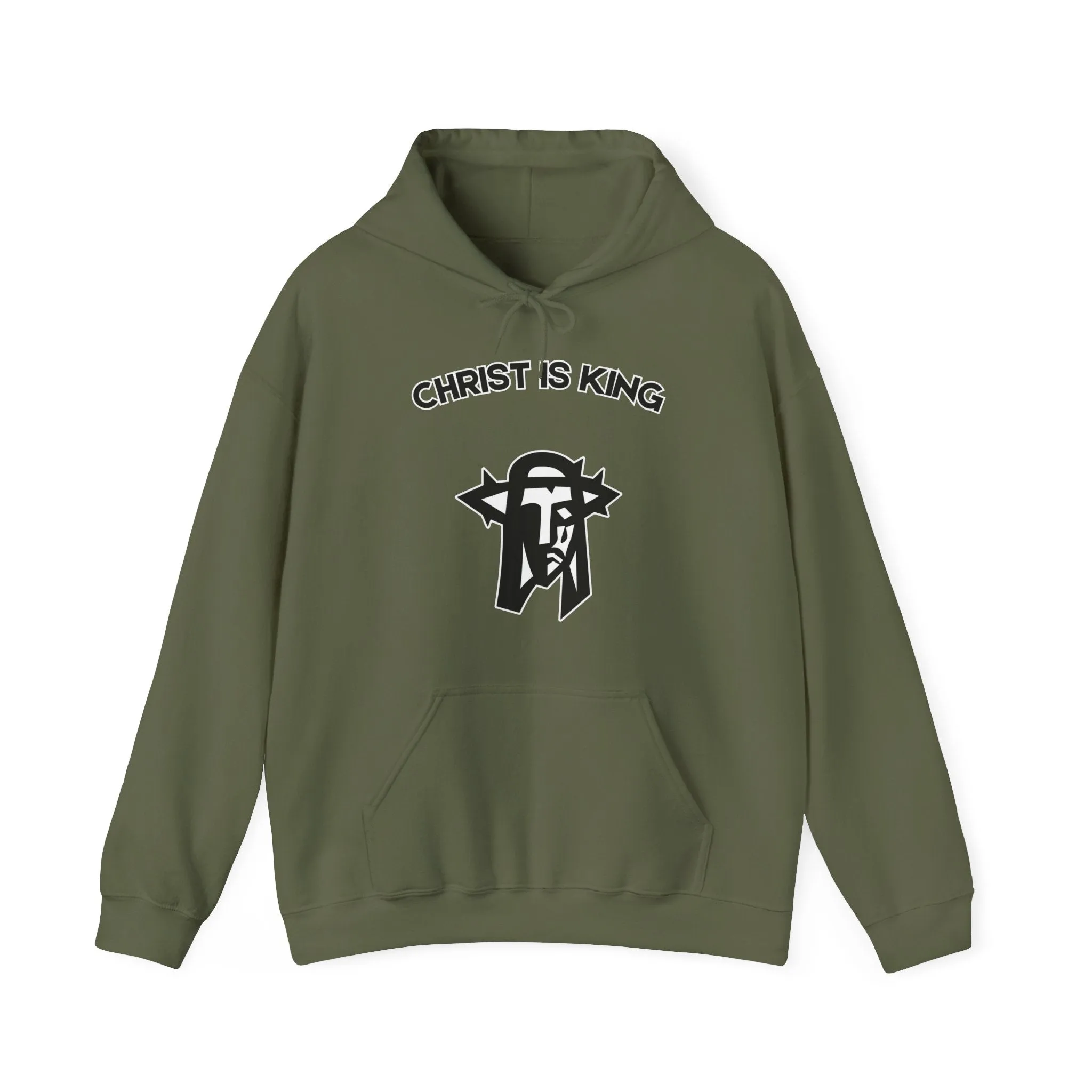 "Christ is King Hoodie - Bold Faith Statement Pullover Sweatshirt"