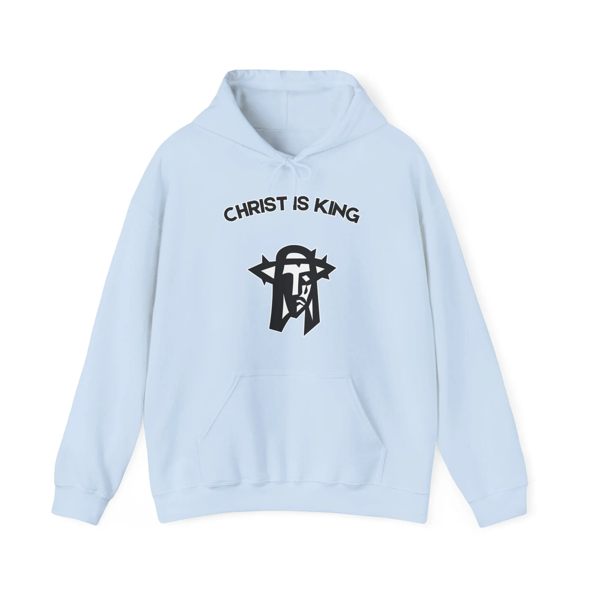 "Christ is King Hoodie - Bold Faith Statement Pullover Sweatshirt"