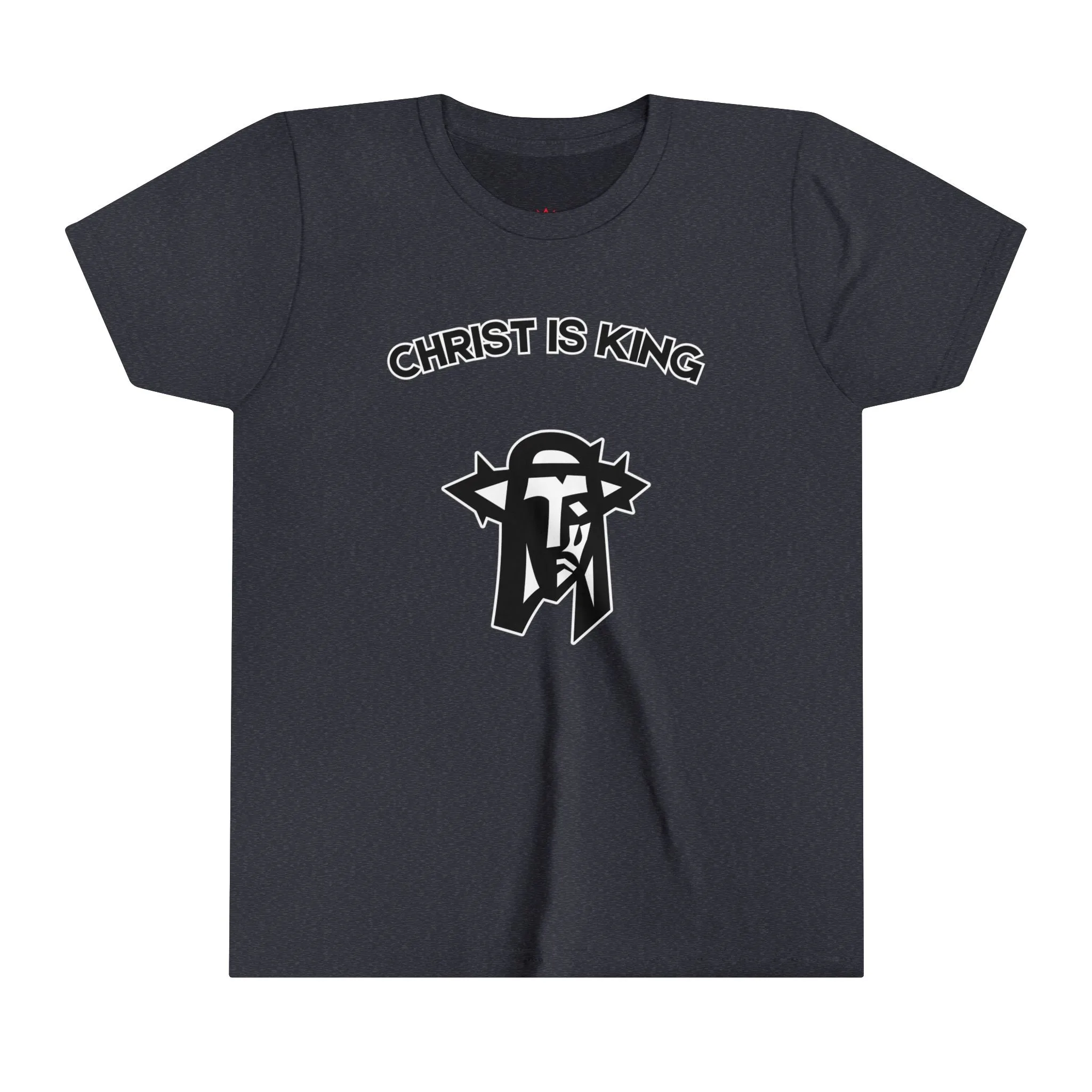 "Christ is King Kids T-Shirt - Bold Faith-Based Graphic Tee"