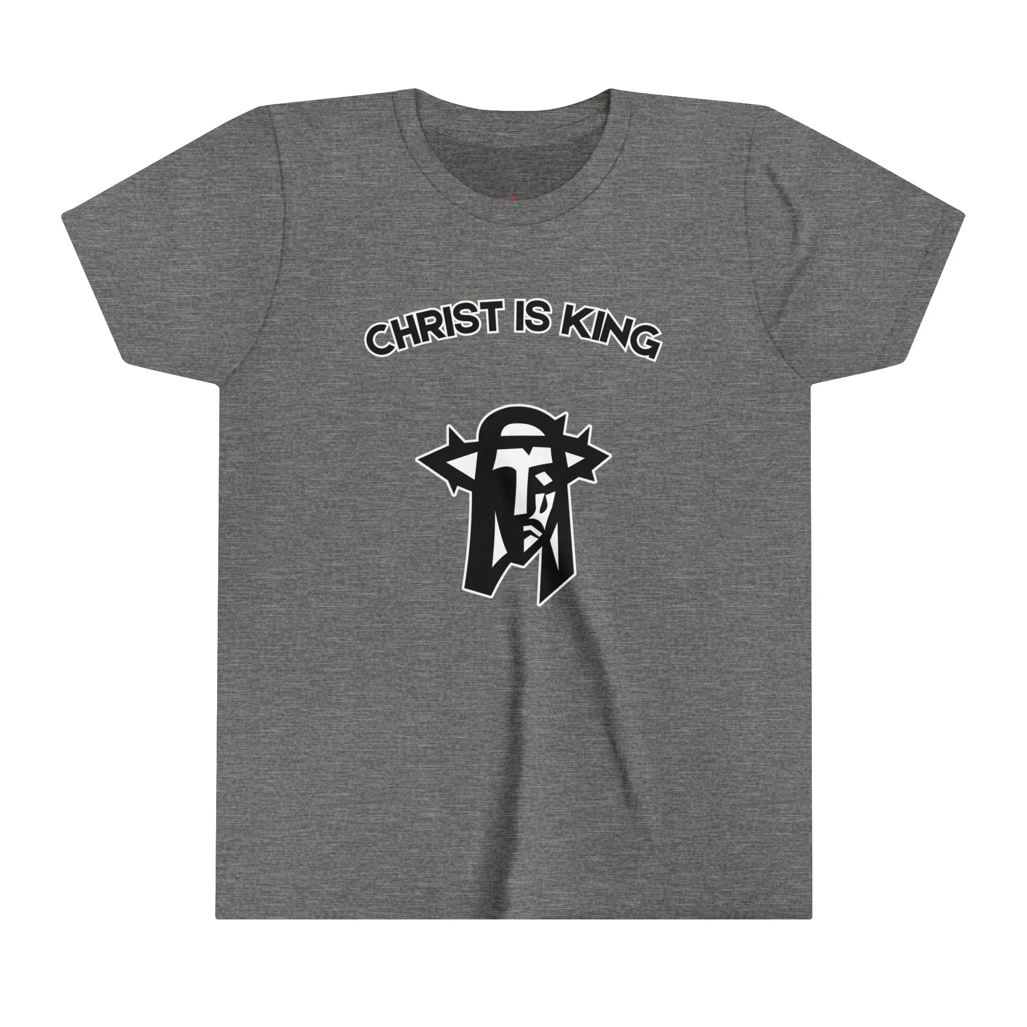 "Christ is King Kids T-Shirt - Bold Faith-Based Graphic Tee"