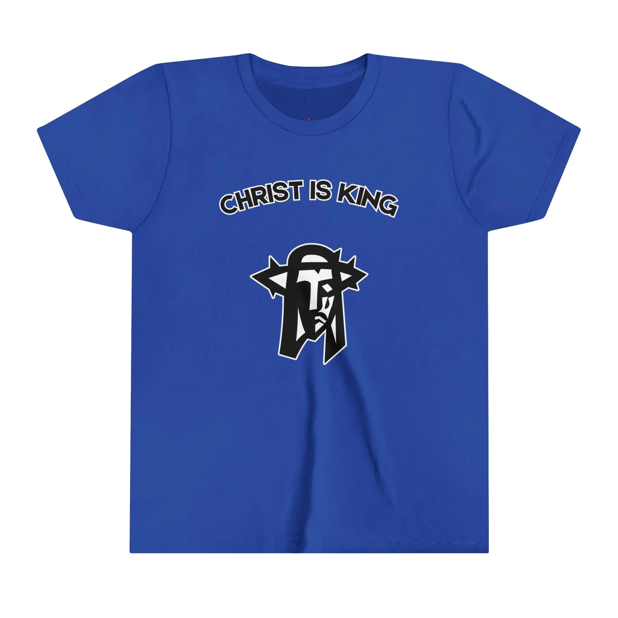 "Christ is King Kids T-Shirt - Bold Faith-Based Graphic Tee"