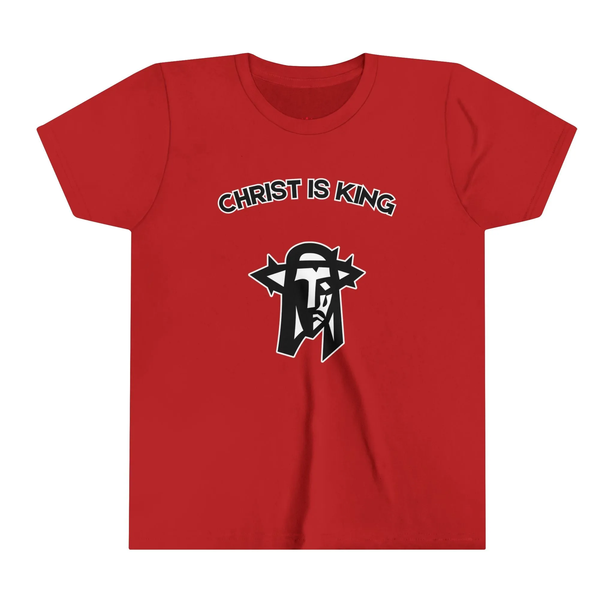 "Christ is King Kids T-Shirt - Bold Faith-Based Graphic Tee"