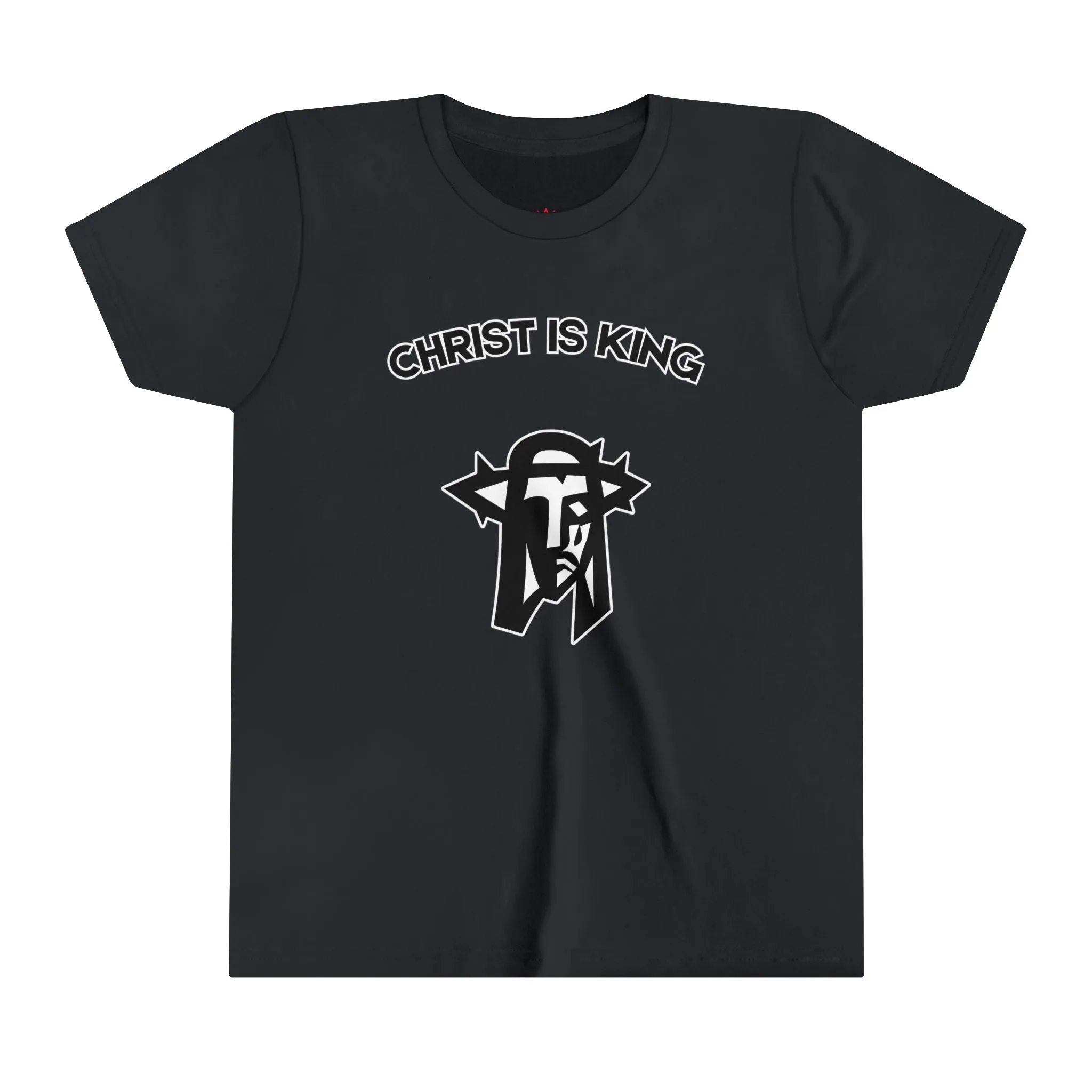 "Christ is King Kids T-Shirt - Bold Faith-Based Graphic Tee"