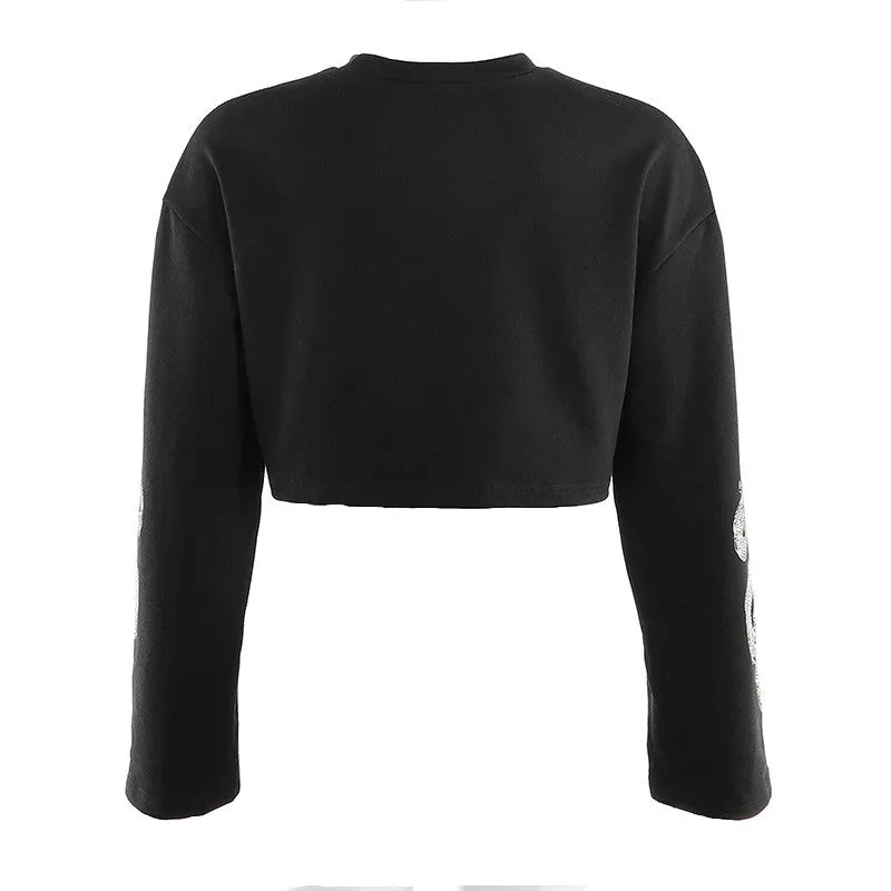 "DRAGON PRINT" LONG SLEEVED TOP W102704