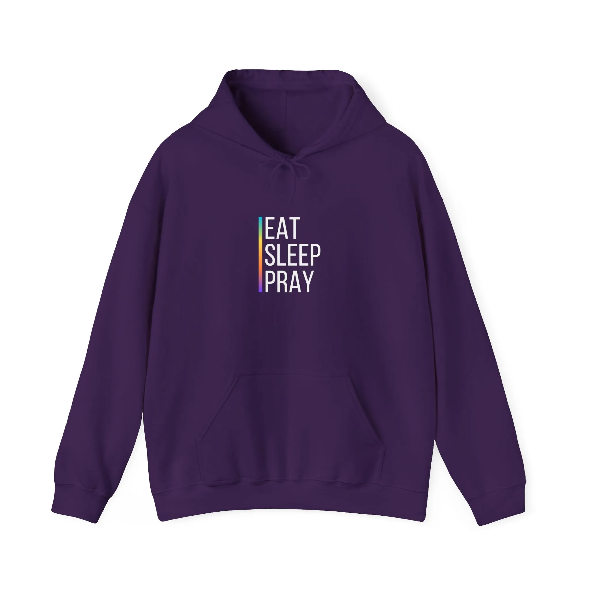 "Eat Sleep Pray Hoodie - Inspirational Christian Faith Hoodie Pullover Sweatshirt"