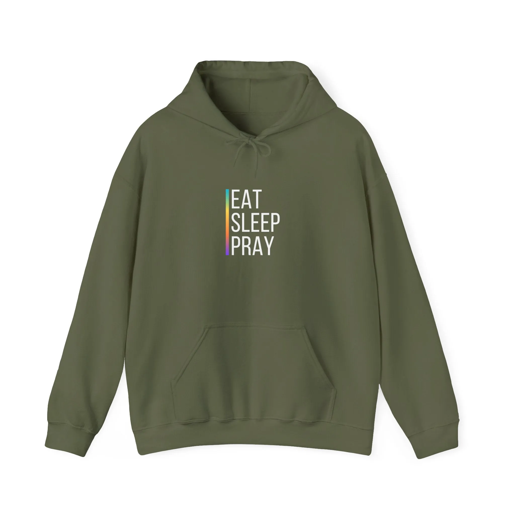 "Eat Sleep Pray Hoodie - Inspirational Christian Faith Hoodie Pullover Sweatshirt"