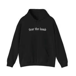 "Fear the Lamb Hoodie - Bold Faith Statement Pullover Sweatshirt"