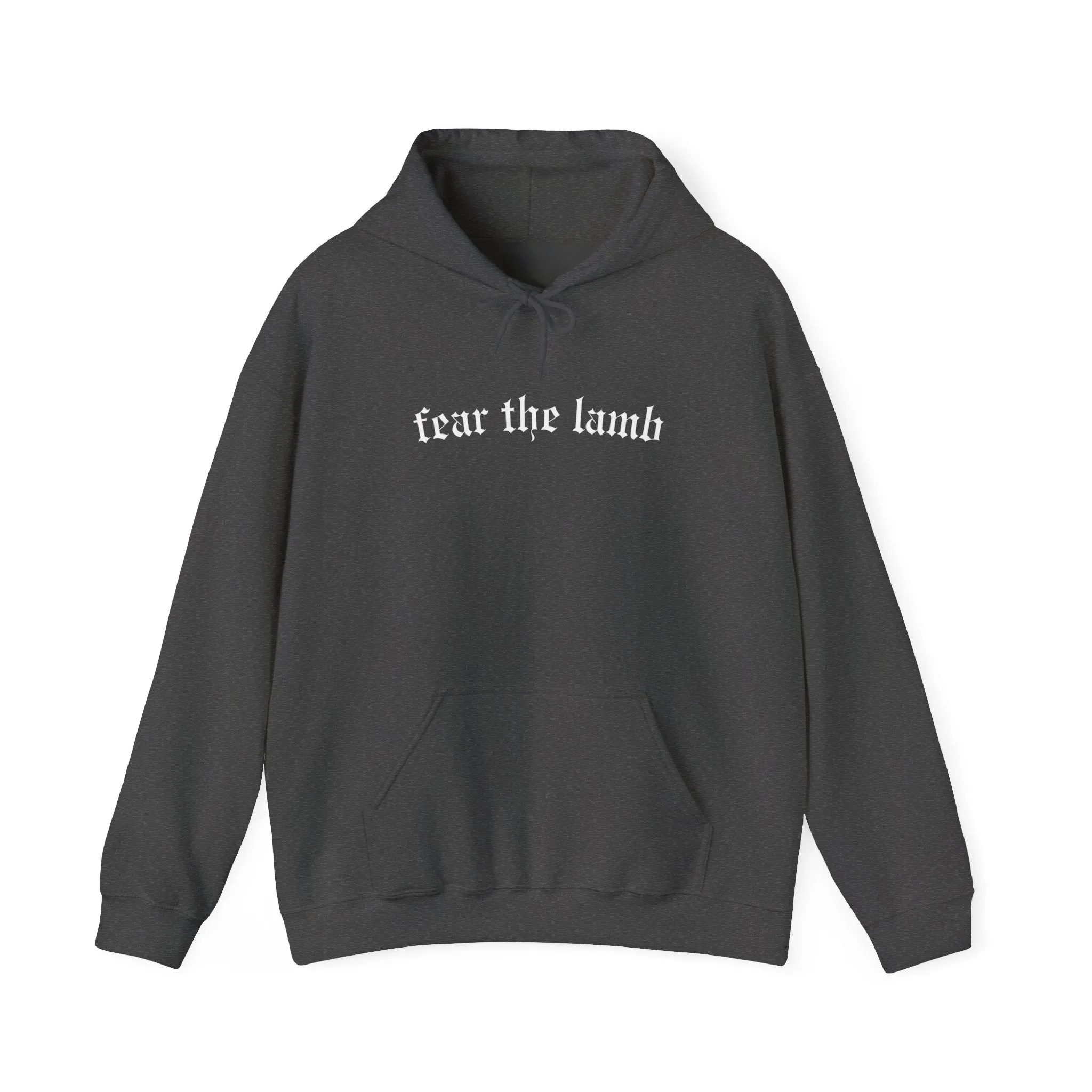 "Fear the Lamb Hoodie - Bold Faith Statement Pullover Sweatshirt"