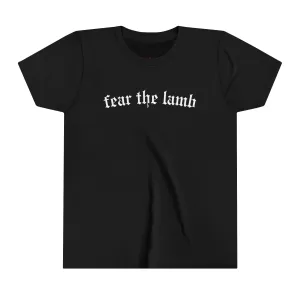 "Fear the Lamb Kids T-Shirt - Bold Faith Statement Youth Tee"