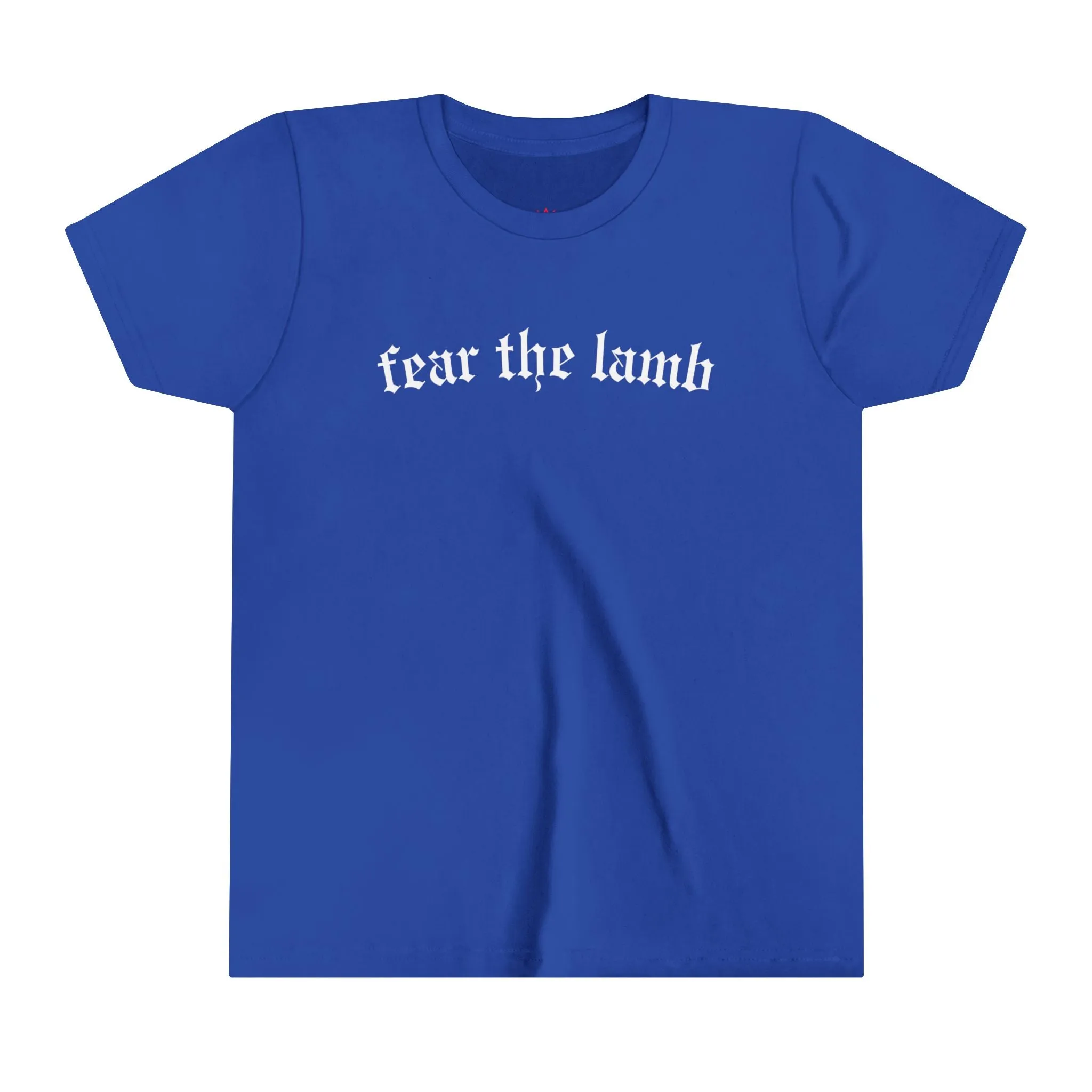 "Fear the Lamb Kids T-Shirt - Bold Faith Statement Youth Tee"